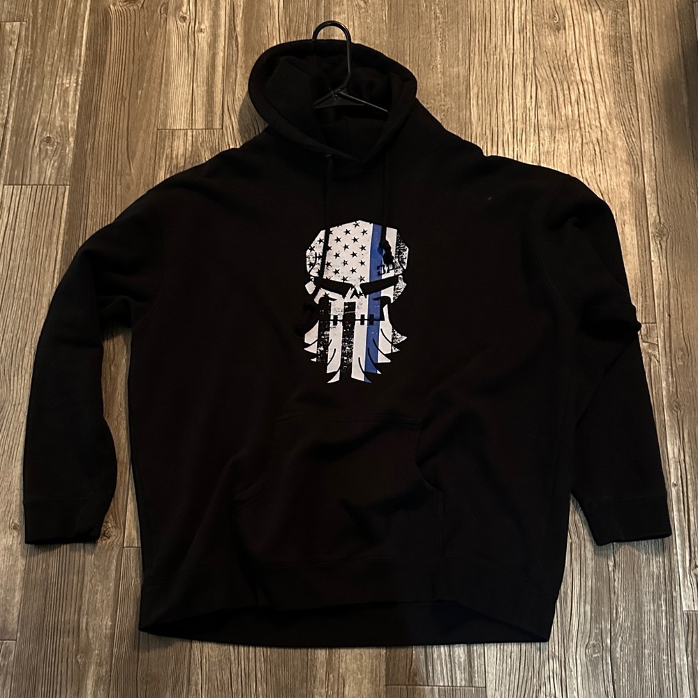Men's Black Graphic Hoodie